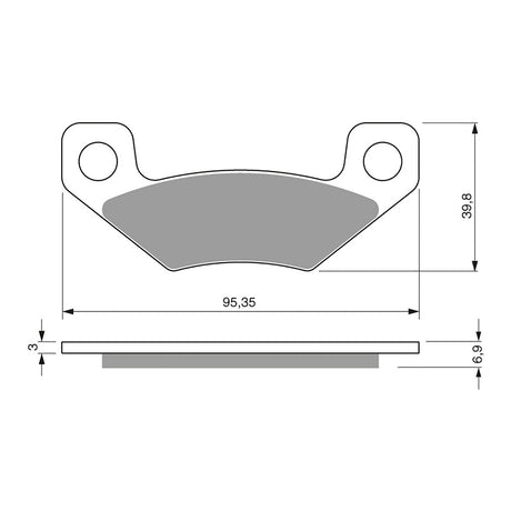 GOLDfren Brake Pads Off-Road Racing GF315 - K5 ( PR345 )