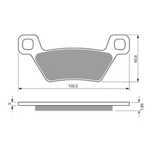 Load image into Gallery viewer, GOLDfren Brake Pads GF316 - K5