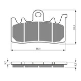 GOLDfren Brake Pads Sintered Sports GF328 - S3 ( PH461 )