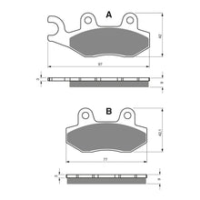Load image into Gallery viewer, GOLDfren Brake Pads Sintered Sports GF334 - S3