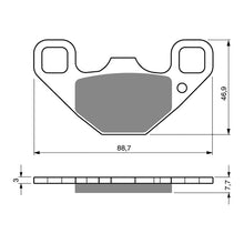 Load image into Gallery viewer, GOLDfren Brake Pads GF337 - K5