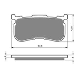 GOLDfren Brake Pads Sintered Sports GF353 - S3 ( P469 )