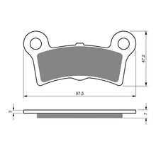 Load image into Gallery viewer, GOLDfren Brake Pads Sintered Sports GF354 - S3 ( P447 )