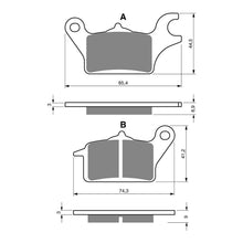 Load image into Gallery viewer, GOLDfren Brake Pads Sintered Sports GF357 - S3 ( P482 )