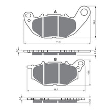 Load image into Gallery viewer, GOLDfren Brake Pads Sintered Sports GF369 - S3 ( P489 )