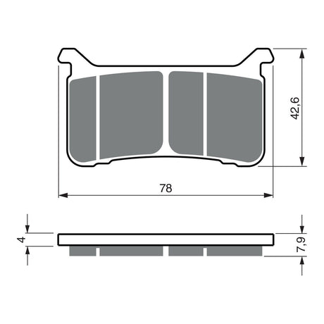 GOLDfren Brake Pads GF386 - S33