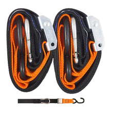 Load image into Gallery viewer, Gorillas Grip Tie Down 38mm S-Hook - Black / Orange Loop