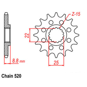 RK Front Sprocket for KTM Husqvarna Gas Gas