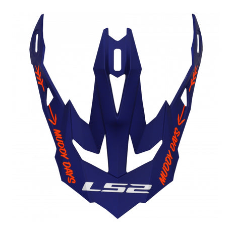 LS2 MX700 Cargo Helmet Peak - Blue Fluo Orange