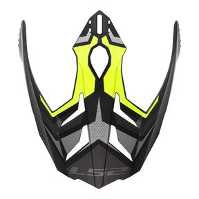 LS2 MX701 Focus Helmet Peak - M. Titanium H-V Yellow