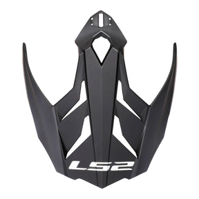 LS2 MX701 Helmet Peak - Matte Black