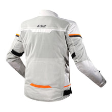 Load image into Gallery viewer, LS2 Riva Men's Jacket - Light Grey / Hi-Vis Orange