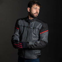 Load image into Gallery viewer, LS2 Riva Men's Jacket - Black / Dark Grey / Red