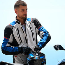 Load image into Gallery viewer, LS2 Narvik Men's Jacket - Blue / Black / Grey / Red