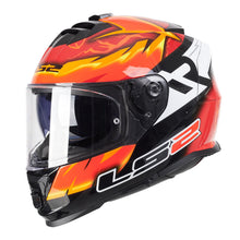 Load image into Gallery viewer, LS2 FF800 Storm II Replica Rinaldi Helmet - Orange 06