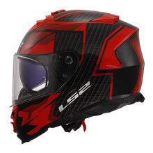 Load image into Gallery viewer, LS2 FF800 Storm II Tracker Helmet - Black / Red 06