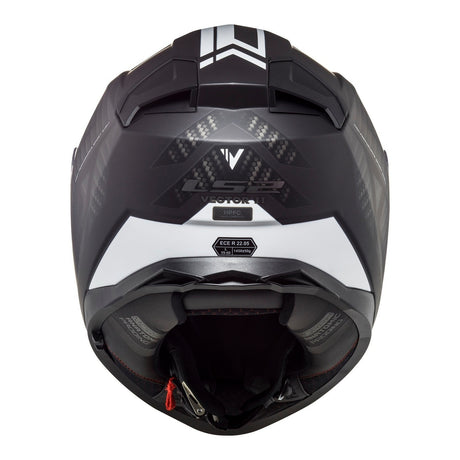 LS2 FF811 Vector II Splitter - Matte Black / White 06