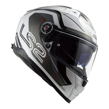 Load image into Gallery viewer, LS2 FF811 Vector II Metric Helmet - White / Titanium / Silver