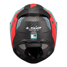 Load image into Gallery viewer, LS2 FF811 Vector II Carbon Grid Helmet - Cyan