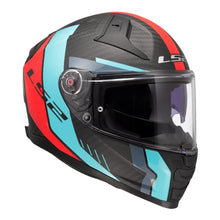 Load image into Gallery viewer, LS2 FF811 Vector II Carbon Grid Helmet - Cyan