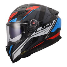Load image into Gallery viewer, LS2 FF811 Vector II Carbon Savage Helmet - Blue / Red