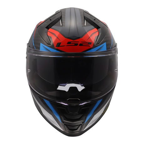 LS2 FF811 Vector II Carbon Savage Helmet - Blue / Red