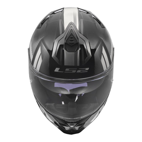 LS2 FF817 Challenger II Nitro Helmet - Black / Grey