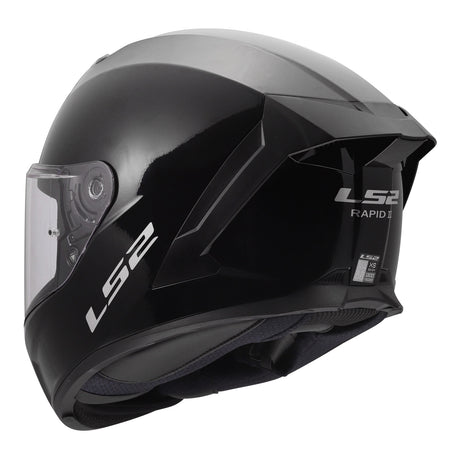 LS2 FF820 Rapid III Solid Helmet - Gloss Black
