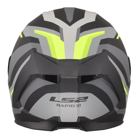 LS2 FF820 Rapid III Hyper Helmet - Black / Hi-Vis Yellow