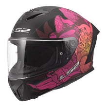 Load image into Gallery viewer, LS2 FF820 Rapid III Poppies Helmet - Black / Pink
