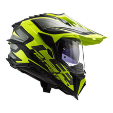 Load image into Gallery viewer, LS2 MX701 Explorer Alter Helmet - Matte Black / Hi-Vis Yellow 06