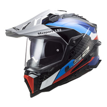 Load image into Gallery viewer, LS2 MX701 Explorer Carbon Frontier Helmet - Black / Blue