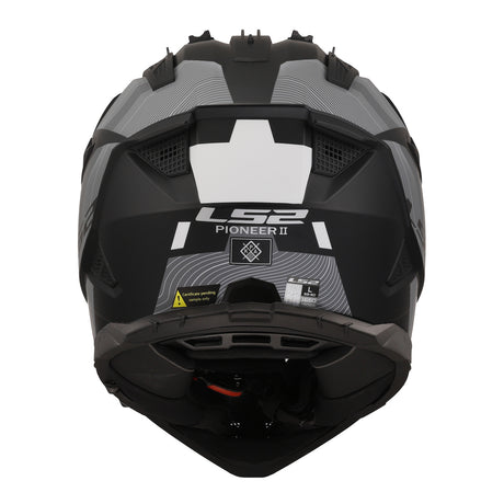 LS2 MX702 Pioneer II Hill Helmet - Matte Black / White 06