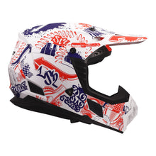 Load image into Gallery viewer, LS2 MX706J COZ Fantasy Junior Helmet - Matte White / Red / Blue