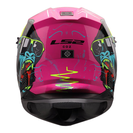LS2 MX706J COZ Gorilla Junior Helmet - Gloss Purple