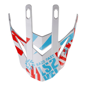 LS2 MX437 Fast Evo Peak -  Funky Red / White