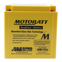 Load image into Gallery viewer, Motobatt Battery Quadflex AGM - MB16U