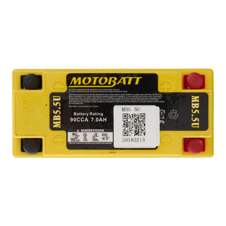Motobatt Battery Quadflex 12V AGM - MB5.5U  *10