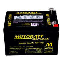 Load image into Gallery viewer, MB12120NB Motobatt Deep Cycle AGM 12ah/C10