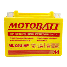 Load image into Gallery viewer, Motobatt Pro Lithium Battery MLX4U-HP *10