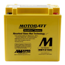 Load image into Gallery viewer, Motobatt Battery Quadflex AGM - MBYZ16-H