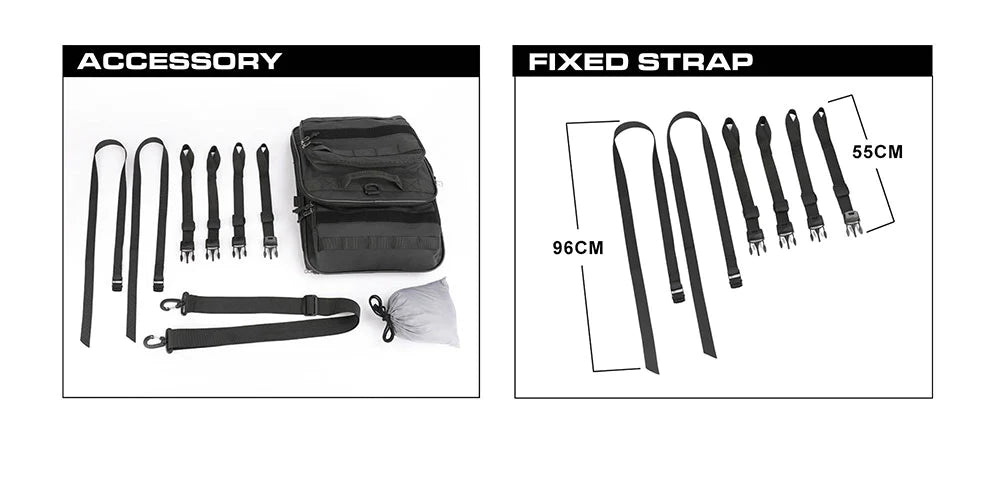 Rhinowalk Expandable Rear Luggage Bag