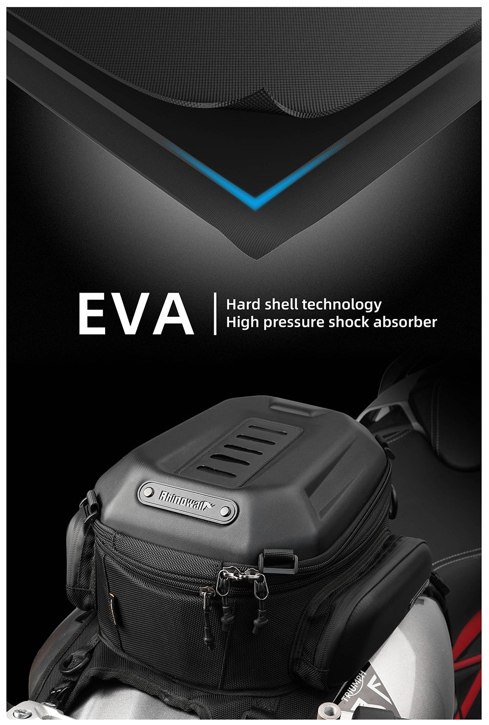 Rhinowalk Hard Shell Tank Bag