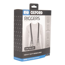 Load image into Gallery viewer, Oxford Riggers Braces Chic Black