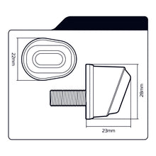 Load image into Gallery viewer, Oxford Dark Eye Micro Indicator Flush Fit