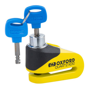 Oxford Quartz XD10 Disc Lock - Yellow / Black