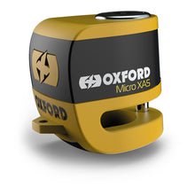 Load image into Gallery viewer, Oxford Disc Lock Alarm Micro XA5 - Black / Yellow