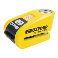 Load image into Gallery viewer, Oxford Alpha XA14 Alarm Disc Lock - Yellow / Black