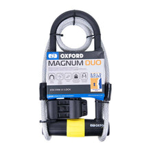Load image into Gallery viewer, Oxford Magnum Duo U-Lock (315mm X 170mm) with Bracket &amp; Cable
