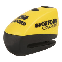 Load image into Gallery viewer, Oxford Screamer 100db Alarm Disc Lock - Yelow / Black